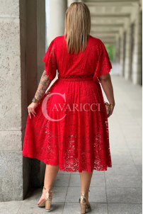 Kleid VENEDIG – Elegante Spitze in Rot für die Hochzeit