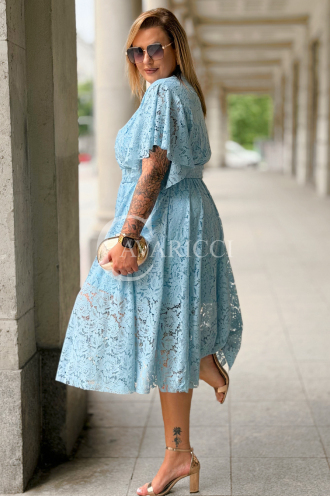 Kleid VENEDIG – Elegante Spitze in Hellblau für Hochzeit
