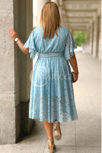 Kleid VENEDIG – Elegante Spitze in Hellblau für Hochzeit
