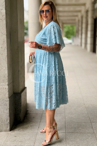 Kleid VENEDIG – Elegante Spitze in Hellblau für Hochzeit
