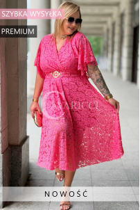 WENECJA Spitzenkleid Rosa – Elegant für die Hochzeit