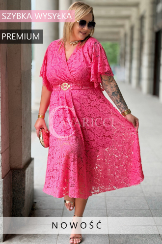 WENECJA Spitzenkleid Rosa – Elegant für die Hochzeit