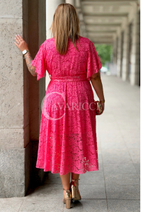 WENECJA Spitzenkleid Rosa – Elegant für die Hochzeit