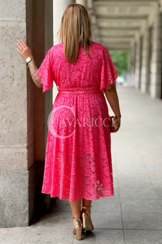WENECJA Spitzenkleid Rosa – Elegant für die Hochzeit