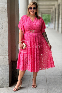 WENECJA Spitzenkleid Rosa – Elegant für die Hochzeit