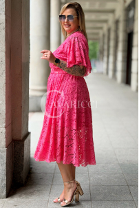 WENECJA Spitzenkleid Rosa – Elegant für die Hochzeit