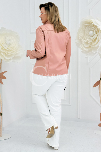 ROMINA Kleid in Lachs – Große Größen | Cavaricci.de