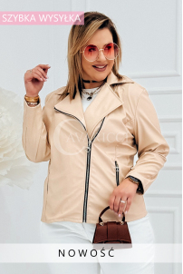 ROMINA Kleid in Beige – Große Größen | Cavaricci.de