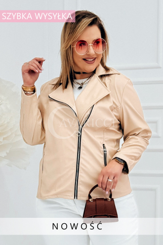 ROMINA Kleid in Beige – Große Größen | Cavaricci.de