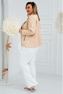 ROMINA Kleid in Beige – Große Größen | Cavaricci.de