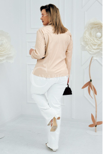 ROMINA Kleid in Beige – Große Größen | Cavaricci.de