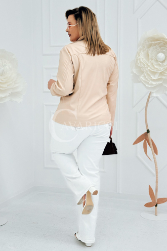 ROMINA Kleid in Beige – Große Größen | Cavaricci.de