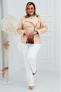 ROMINA Kleid in Beige – Große Größen | Cavaricci.de