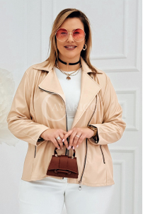 ROMINA Kleid in Beige – Große Größen | Cavaricci.de