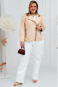 ROMINA Kleid in Beige – Große Größen | Cavaricci.de