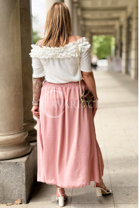 Romantischer Rock ZETA Rosa – Gummibund & Taschen