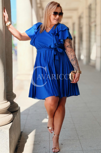 Kleid FOSCA Kornblumenblau – Elegante Eleganz für jeden Anlass