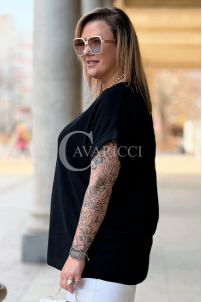 VANELLA Bluse in Schwarz – Große Größen | Cavaricci.de