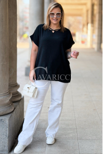 VANELLA Bluse in Schwarz – Große Größen | Cavaricci.de
