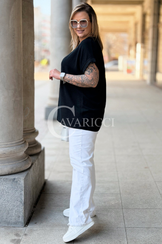 VANELLA Bluse in Schwarz – Große Größen | Cavaricci.de