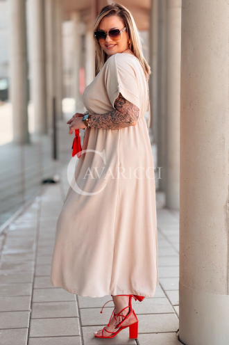 ISAIA Kleid in Beige – Große Größen | Cavaricci.de