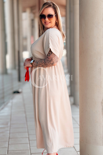 ISAIA Kleid in Beige – Große Größen | Cavaricci.de