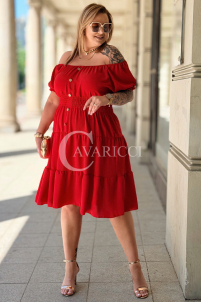 Kleid in Rot – Große Größen | Cavaricci.de