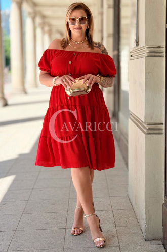 Kleid in Rot – Große Größen | Cavaricci.de