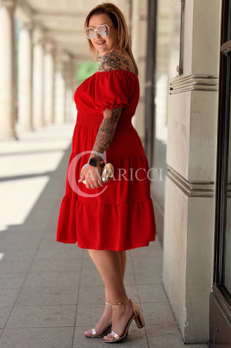 Kleid in Rot – Große Größen | Cavaricci.de