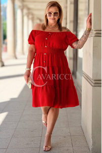Kleid in Rot – Große Größen | Cavaricci.de