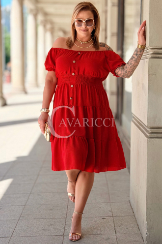 Kleid in Rot – Große Größen | Cavaricci.de