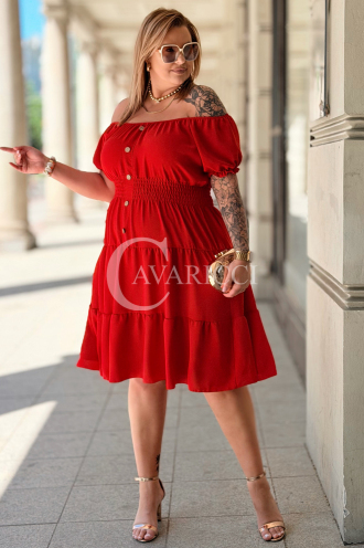 Kleid in Rot – Große Größen | Cavaricci.de