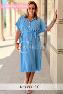 Kleid in Hellblau – Große Größen | Cavaricci.de