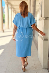 Kleid in Hellblau – Große Größen | Cavaricci.de