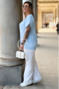VANELLA Bluse in Hellblau – Große Größen | Cavaricci.de