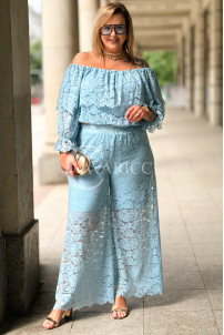 Jumpsuit in Hellblau – Große Größen | Cavaricci.de