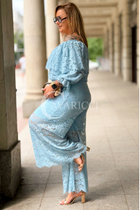 Jumpsuit in Hellblau – Große Größen | Cavaricci.de