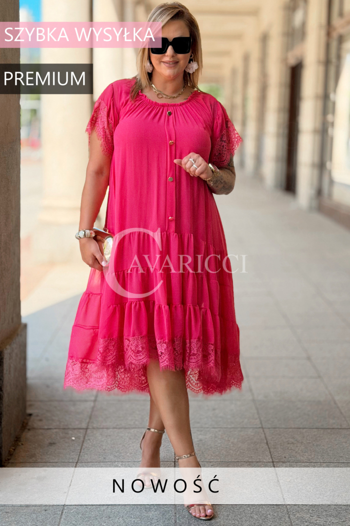 Kleid in Rosa – Große Größen | Cavaricci.de