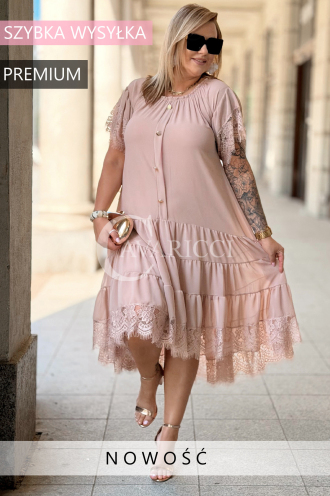 Kleid in Puderrosa – Große Größen | Cavaricci.de