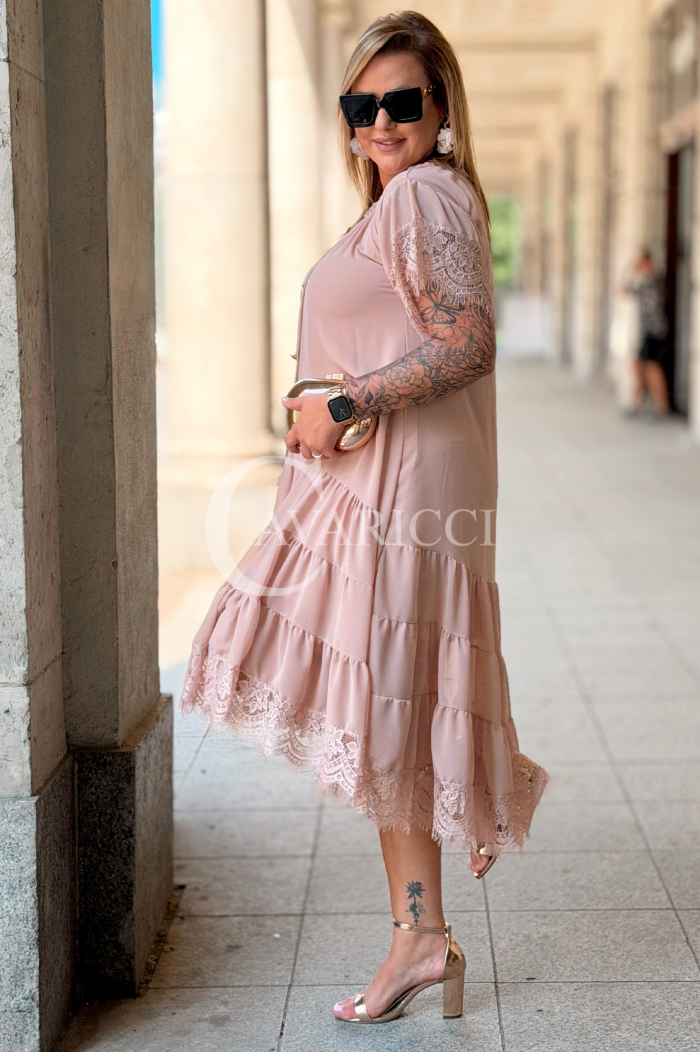Kleid in Puderrosa – Große Größen | Cavaricci.de