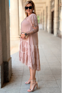 Kleid in Puderrosa – Große Größen | Cavaricci.de