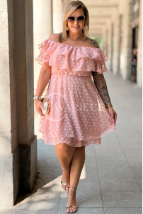Kleid in Puderrosa – Große Größen | Cavaricci.de