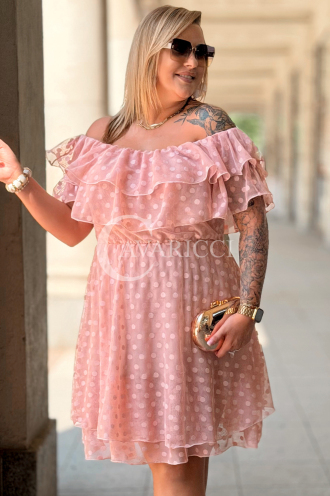 Kleid in Puderrosa – Große Größen | Cavaricci.de