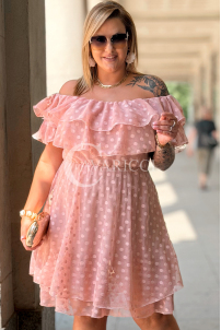 Kleid in Puderrosa – Große Größen | Cavaricci.de