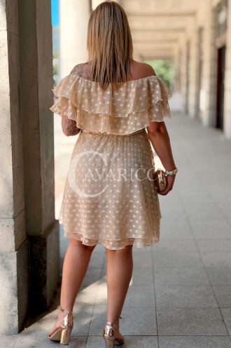 Kleid in Beige – Große Größen | Cavaricci.de