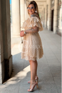 Kleid in Beige – Große Größen | Cavaricci.de