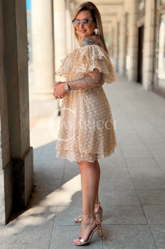 Kleid in Beige – Große Größen | Cavaricci.de
