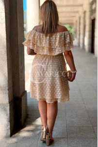 Kleid in Beige – Große Größen | Cavaricci.de