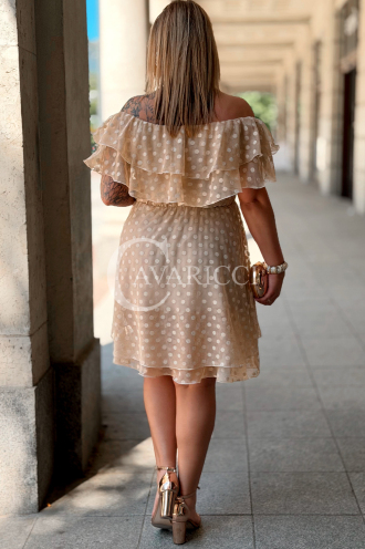 Kleid in Beige – Große Größen | Cavaricci.de