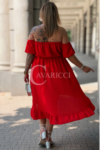Kleid in Rot – Große Größen | Cavaricci.de